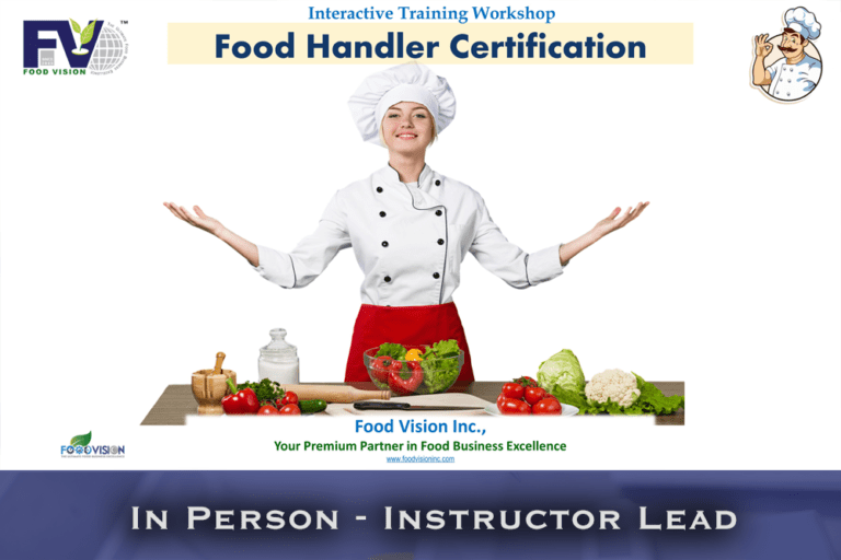 Food Handler Certification Food Vision